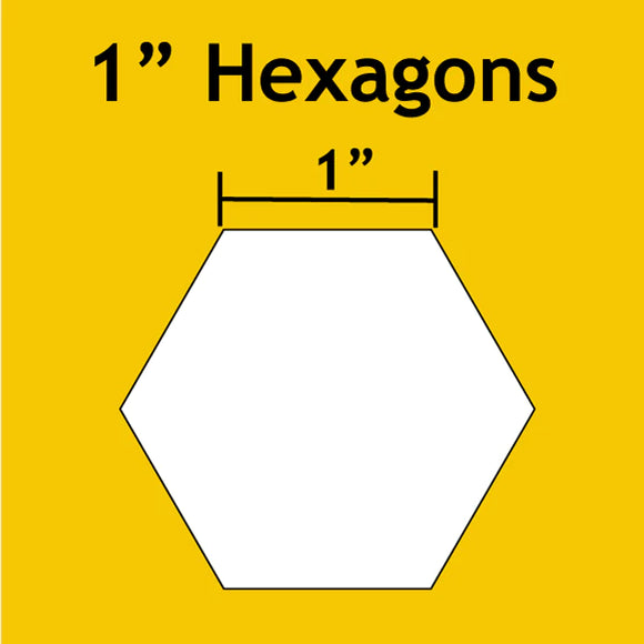1 inch hexagoner, 600 stk fra PaperPieces