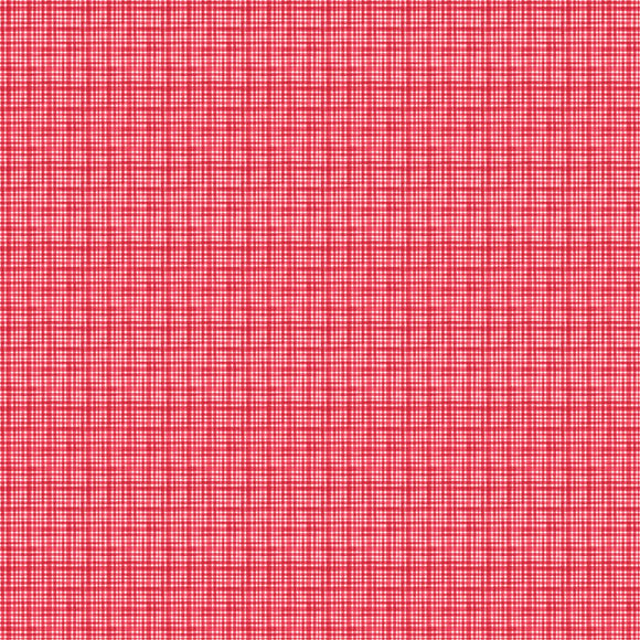 Vintage Christmas red/white check af Deborah Edwards for Northcott