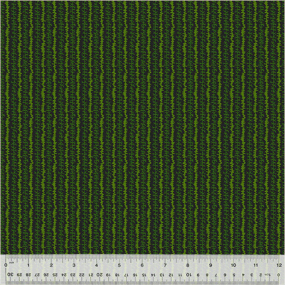 Single File i farven Soot fra kollektionen Circa: Poison Green fra Windham Fabrics