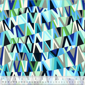 Wavelength i farven Sea Glass fra kollektionen Kaleidoscope  af Annabel Wrigley for Windham Fabric