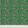 Mousy floral i farven emerald fra kollektionen By Hand af Heather Ross for Windham