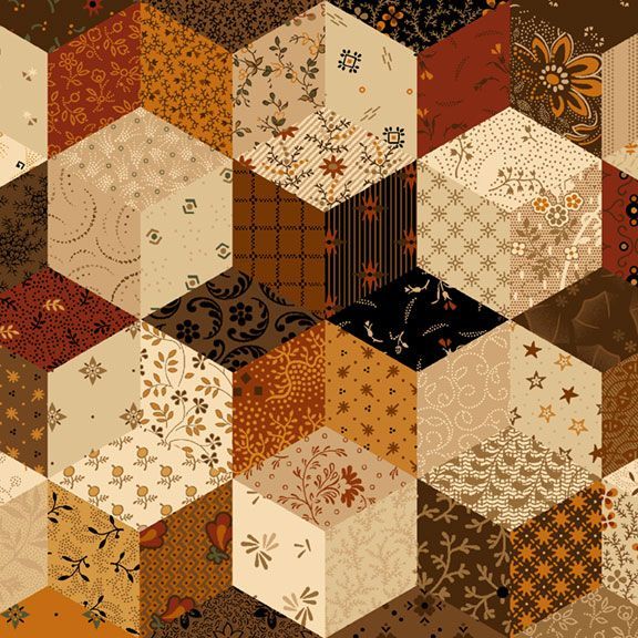 Pam's Stars cheater print in cheddar af Pam Buda fra Marcus Brothers