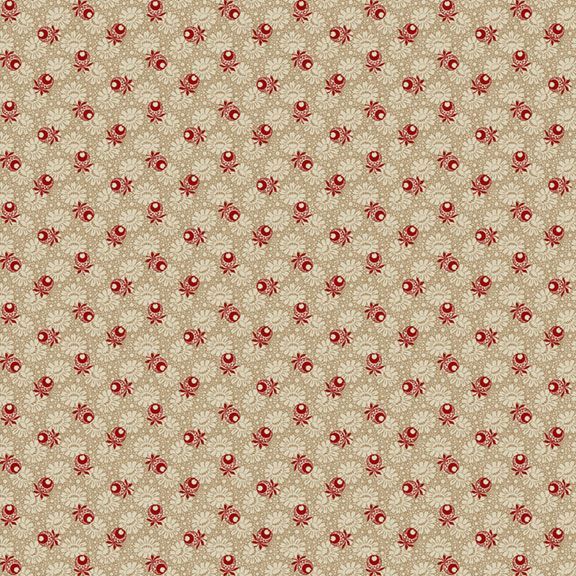 Daisies i farven Red fra kollektionen Dressing Gowns af Judie Rothermel for Marcus Fabrics