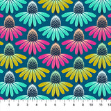 Echinacea Rhythm in Parade fra kollektionen Perennial Borders fra Anna Maria Textiles