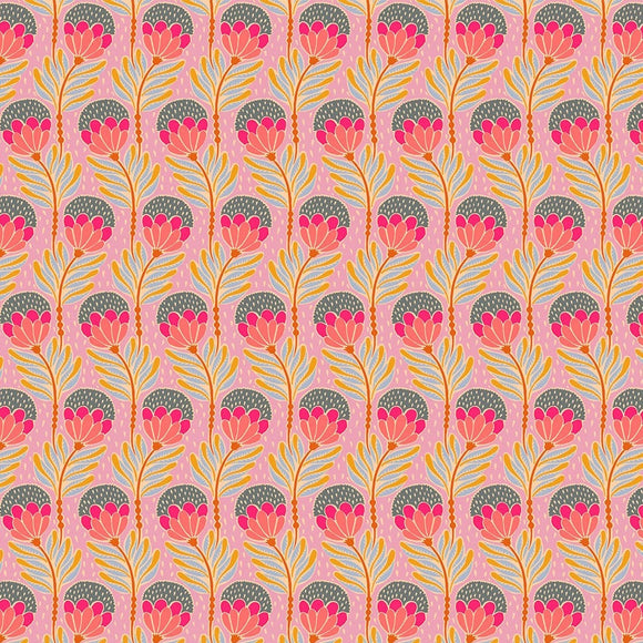 Bouncy Bloom i lavender fra kollektionen Shooting Star af Anna Maria Textiles