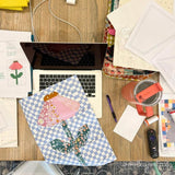 Echinacea Filed Quilt block bundle af Wollypetals