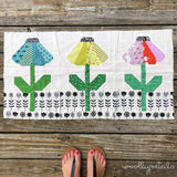 Echinacea Filed Quilt block bundle af Wollypetals