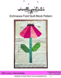 Echinacea Filed Quilt block bundle af Wollypetals