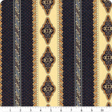 Navy Classic Stripe fra kollektionen Indigo & Cheddar af Judie Rothermel for Marcus Farbrics