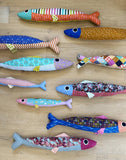 Sardine Pillow str. 24" & 36" af Wollypetals