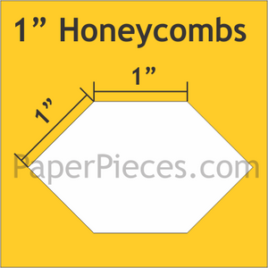 1" honey combs, pakke med 50 stk fra PaperPiecers