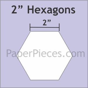 2 inch hexagoner, 25 stk, fra PaperPiercers