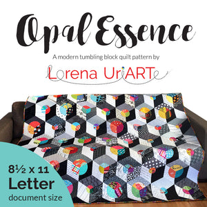 Opal Essence Quilt mønster af Lorena Uriarte