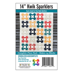 14" Kwik Sparklers, Complete  Piece Pack, med pap til 24 stk blokke