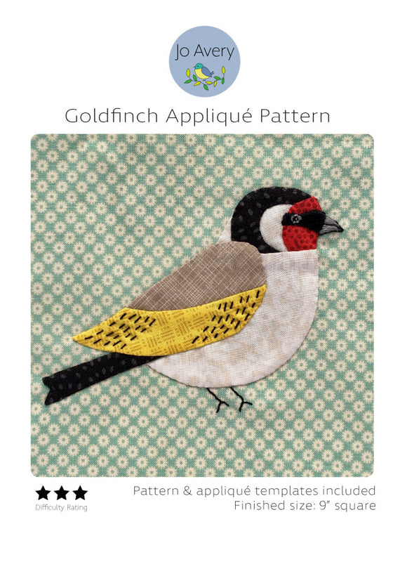 Goldfinch Applique af Jo Avery