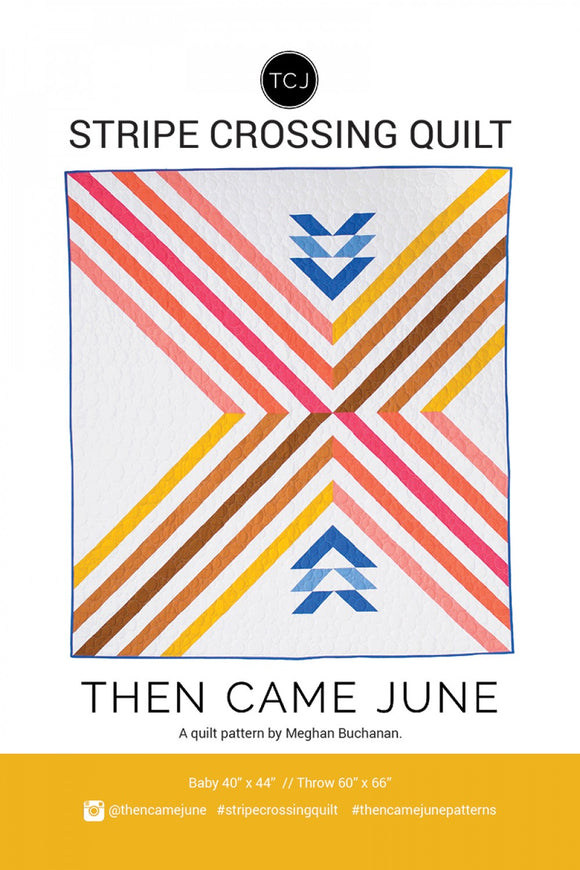 Stripe Crossing Quilt af Then Came June